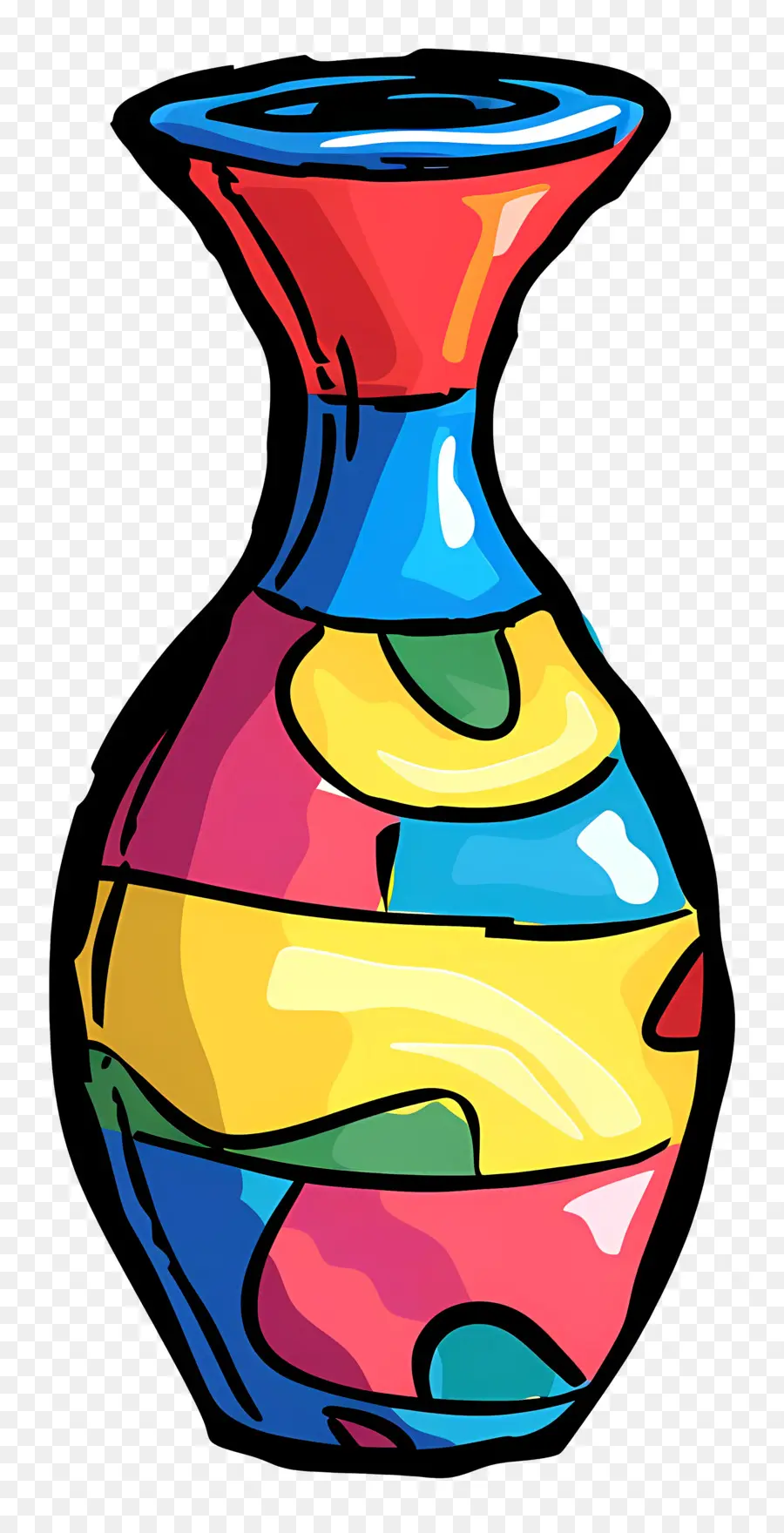 Vase En Céramique，Vase Coloré PNG