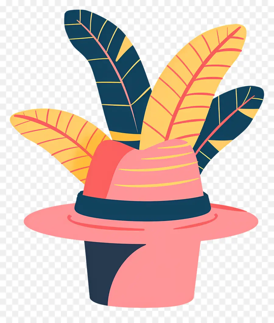 Chapeau D'été，Chapeau à Plumes PNG