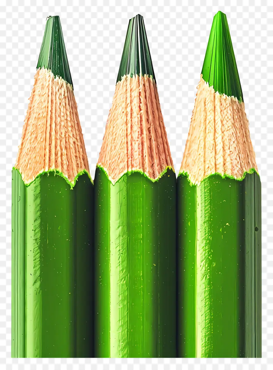 Crayons，Vert PNG