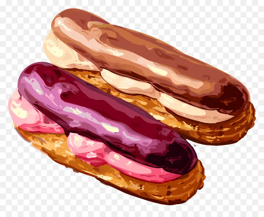 Éclairs，Pâtisserie PNG