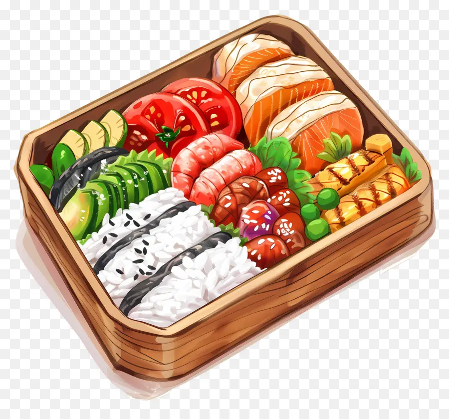 Bento，Boîte De Bento De Sushi PNG