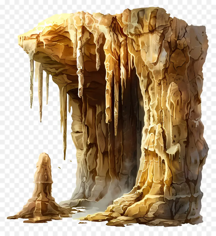 Stalactite De La Grotte，Grotte De Glace PNG