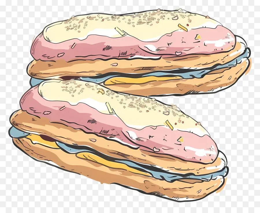 Éclairs，Crème PNG