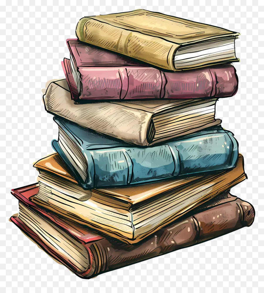 Pile De Livres，Livres PNG