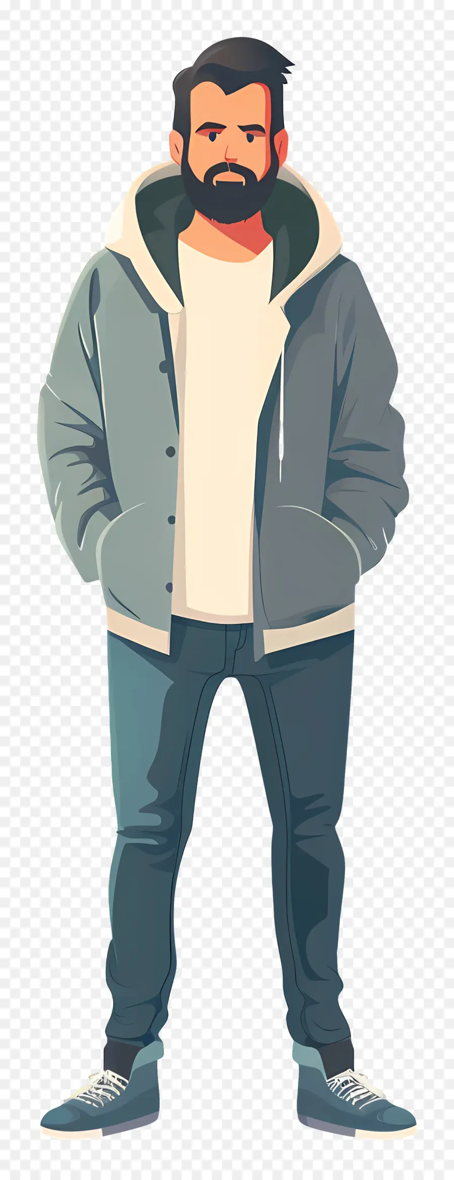 Homme De Dessin Animé，Homme En Veste PNG