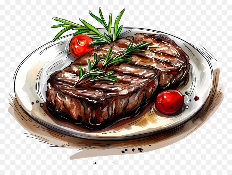 Steak，Steak Grillé PNG