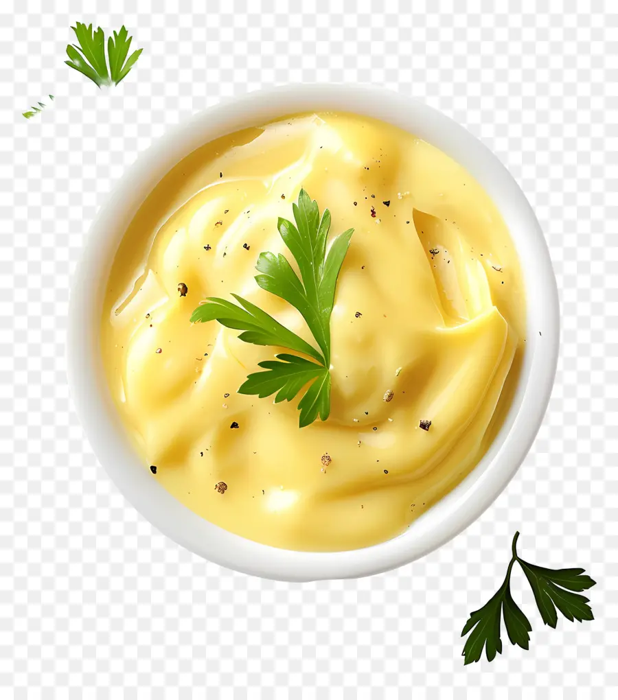 Sauce Hollandaise，Bol De Mayonnaise PNG