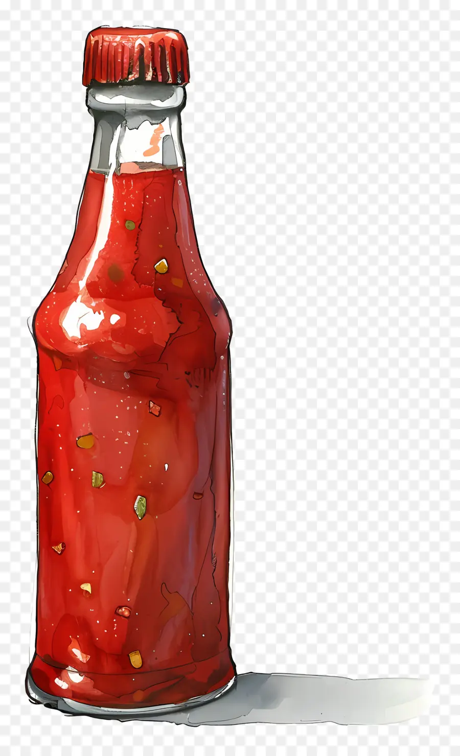 Bouteille De Sauce，Sauce Tomate PNG