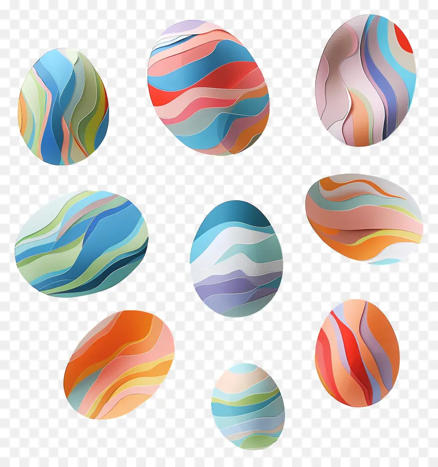 Oeufs De Pâques，Oeufs Colorés PNG