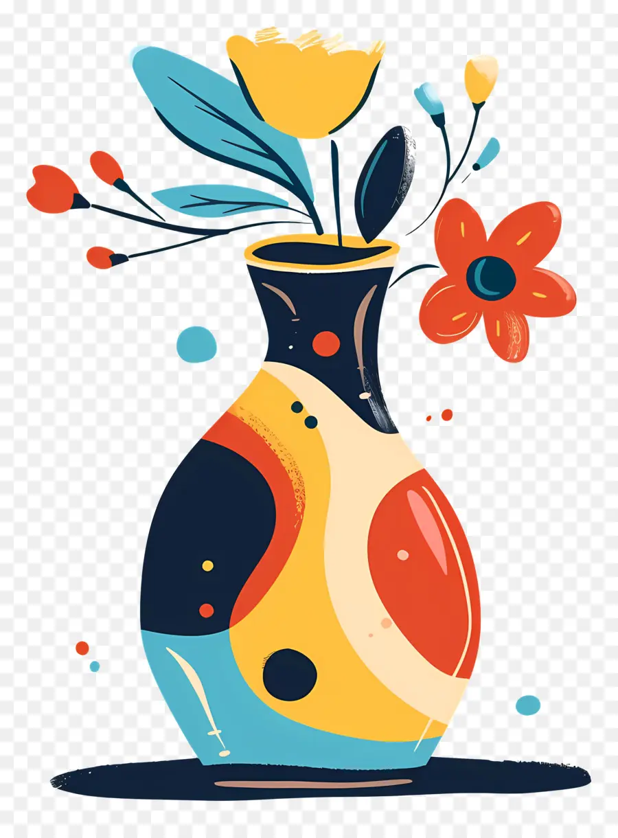 Vase En Argile，Vase Coloré PNG