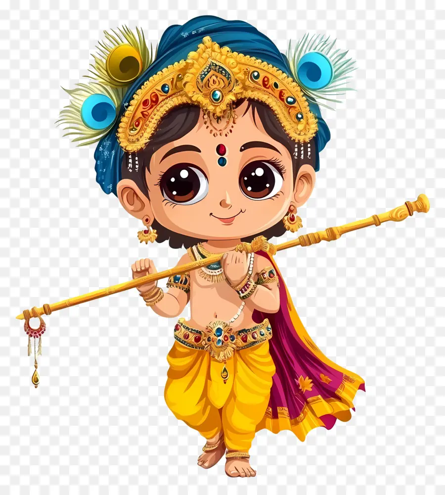 Janmashtami，Krishna Mignon PNG