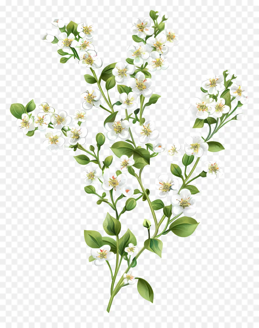 Alyssum Doux，Fleurs Blanches PNG