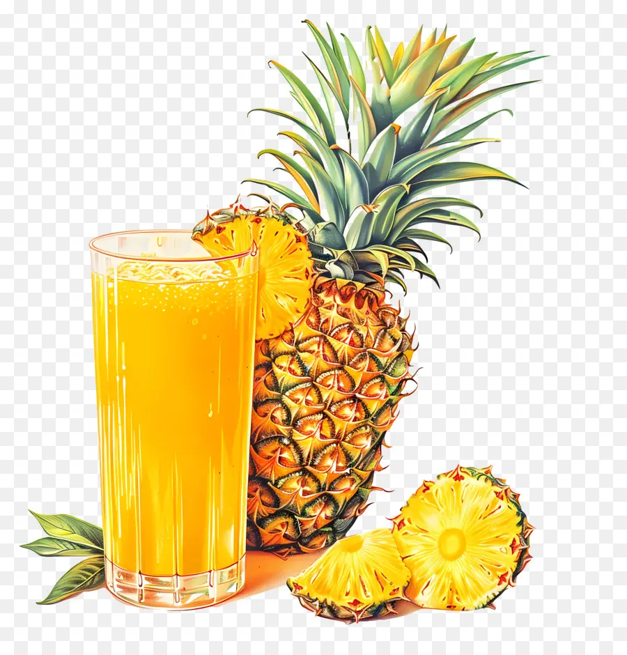 Jus D'ananas，Fruit PNG