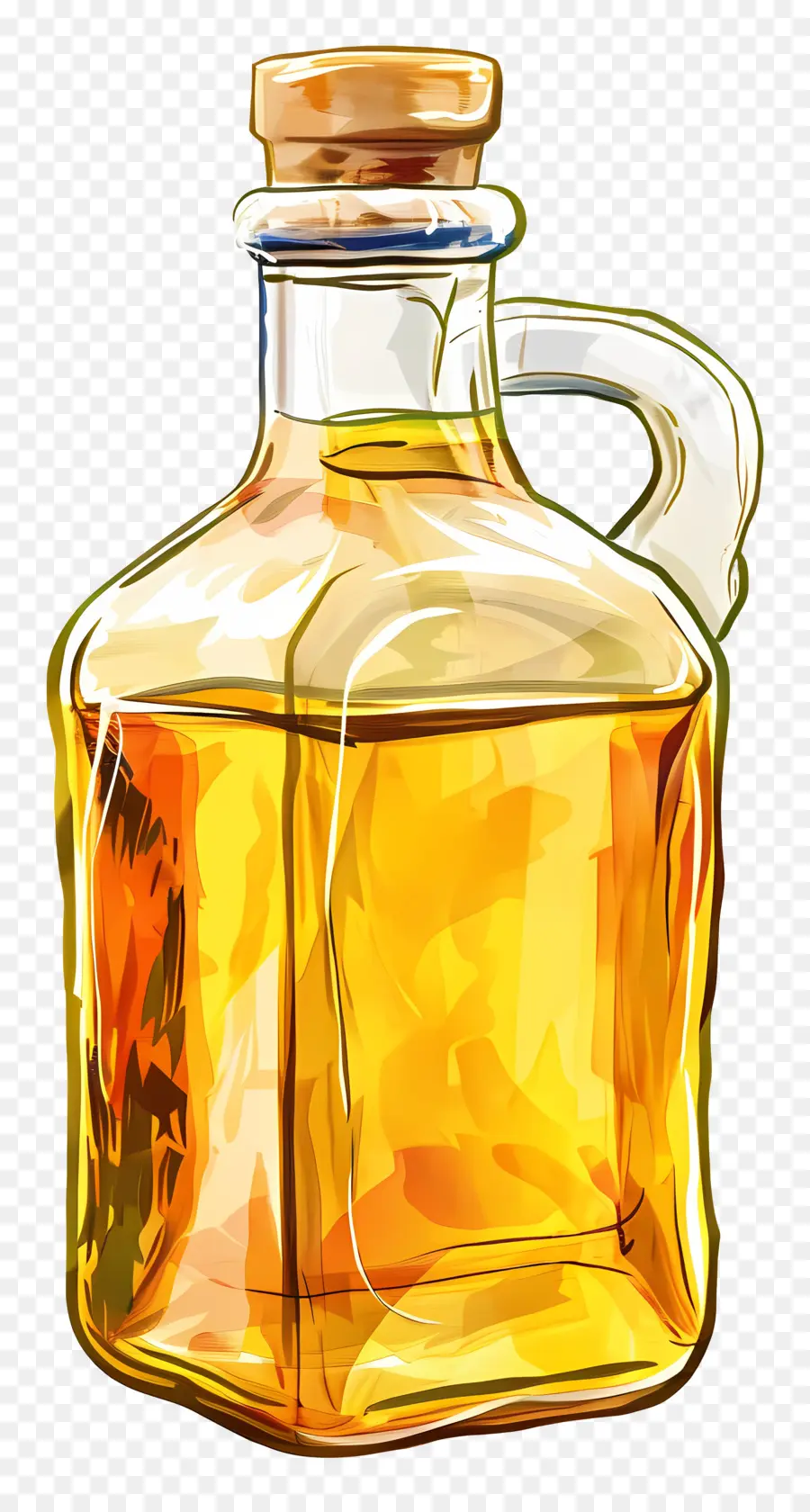 Bouteille D'huile，Verre PNG