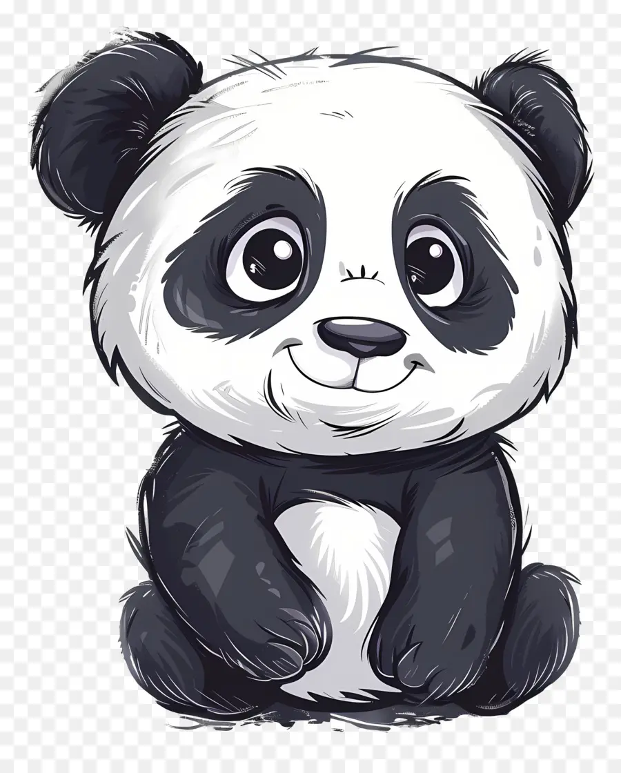 Panda De Dessin Animé，Panda Mignon PNG