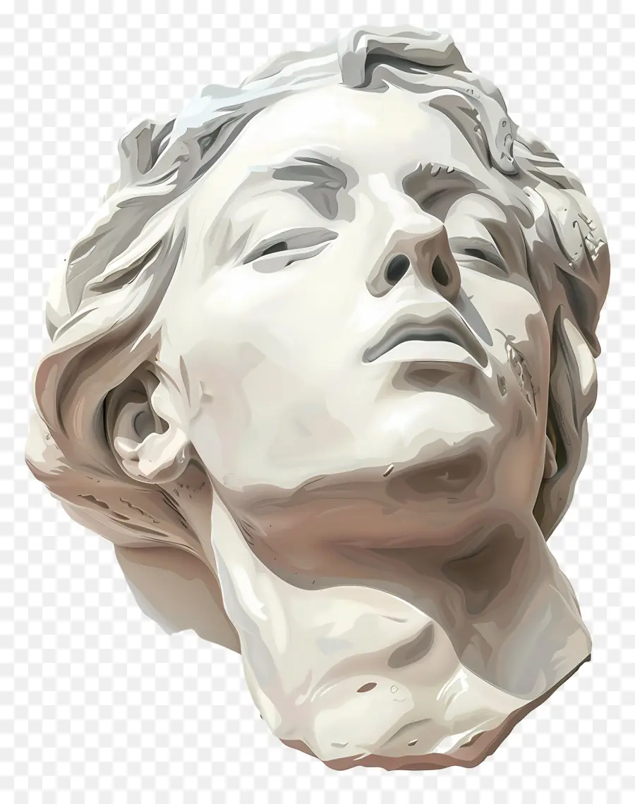 Tête De Plâtre，Statue PNG