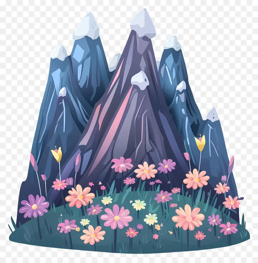 Montagne De Dessin Animé，Montagnes PNG