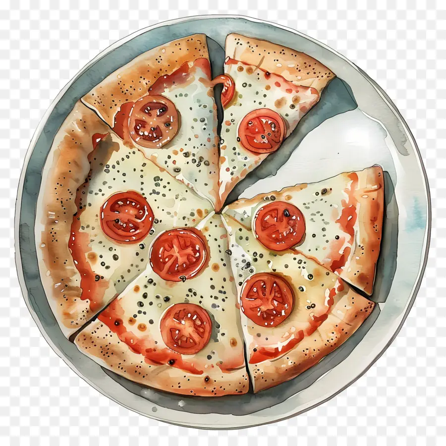 Assiette à Pizza，Pizza PNG