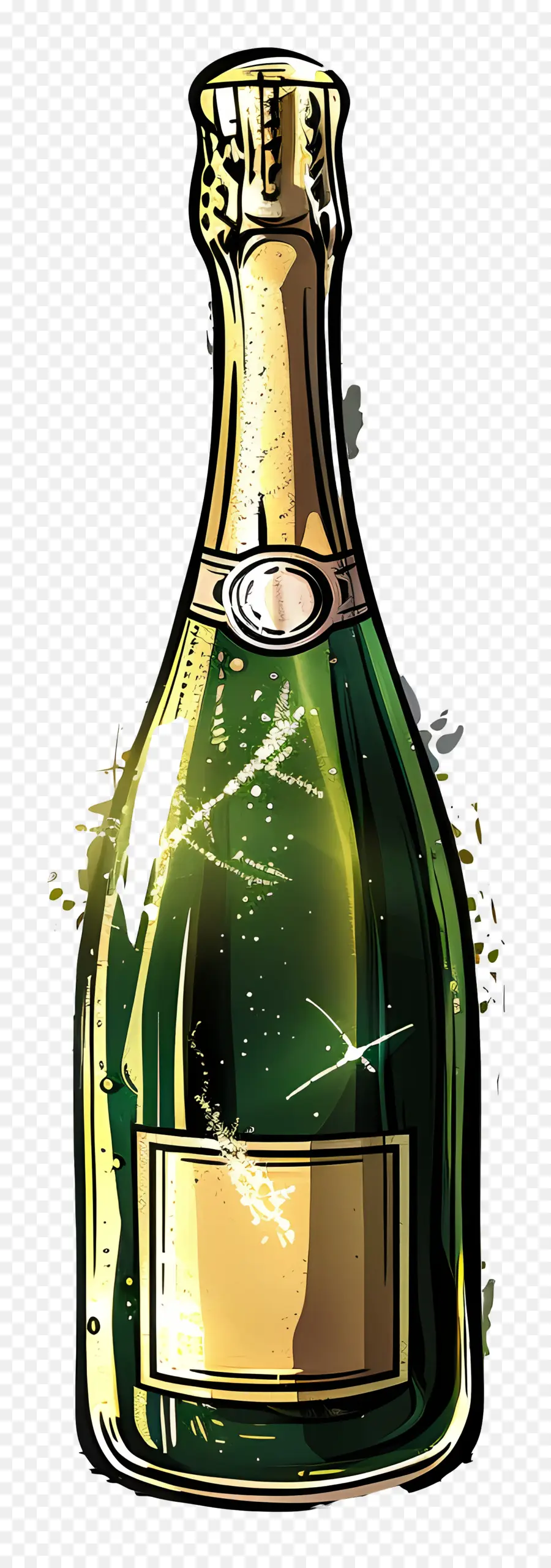 Bouteille De Champagne，Bouteille PNG