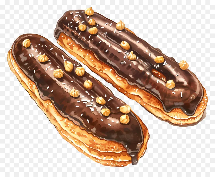 Éclairs，Éclairs Au Chocolat PNG