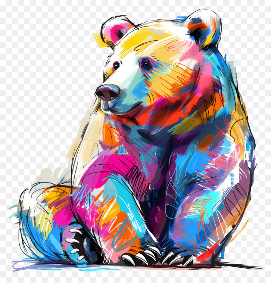 Ours，Ours Coloré PNG