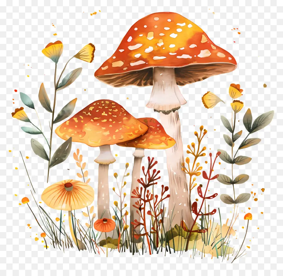 Pois Aux Champignons，Champignons PNG