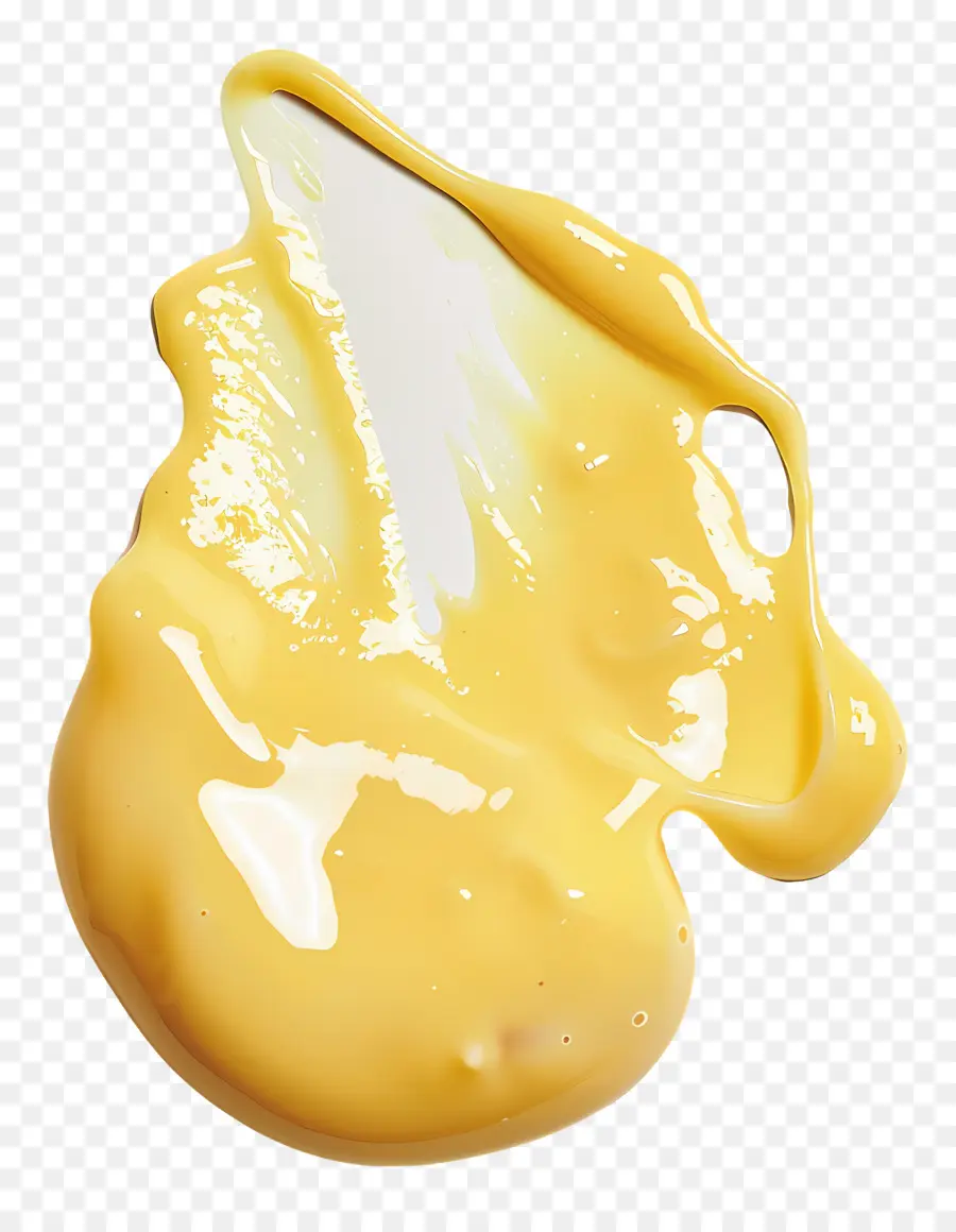 Sauce Hollandaise，Splash De Peinture Jaune PNG