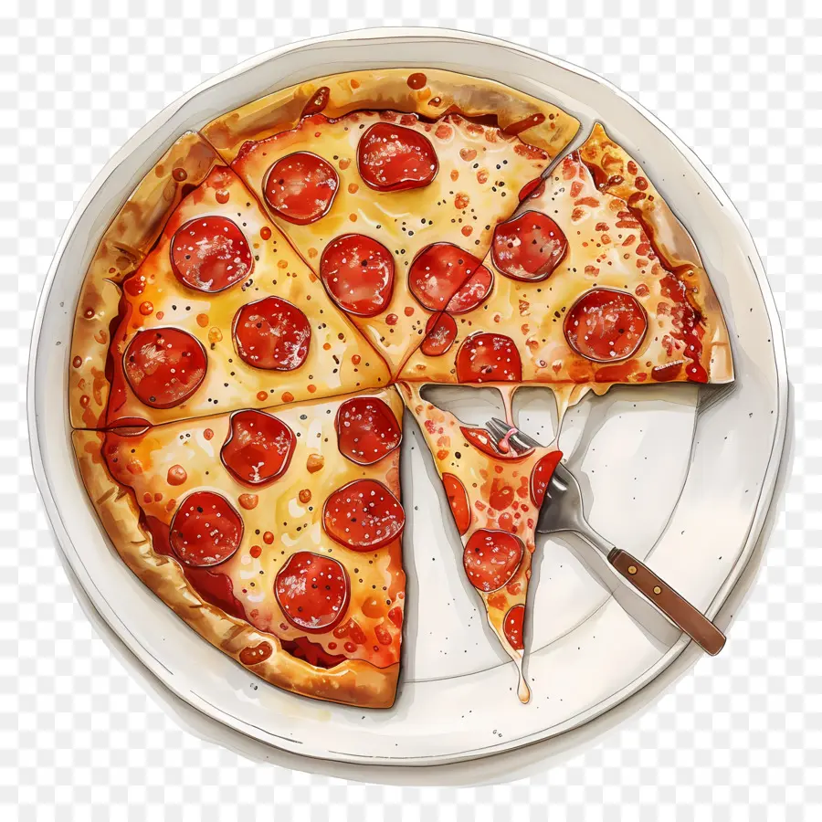 Assiette à Pizza，Pizza PNG