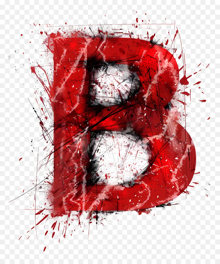 Lettre B，Lettre Rouge B PNG