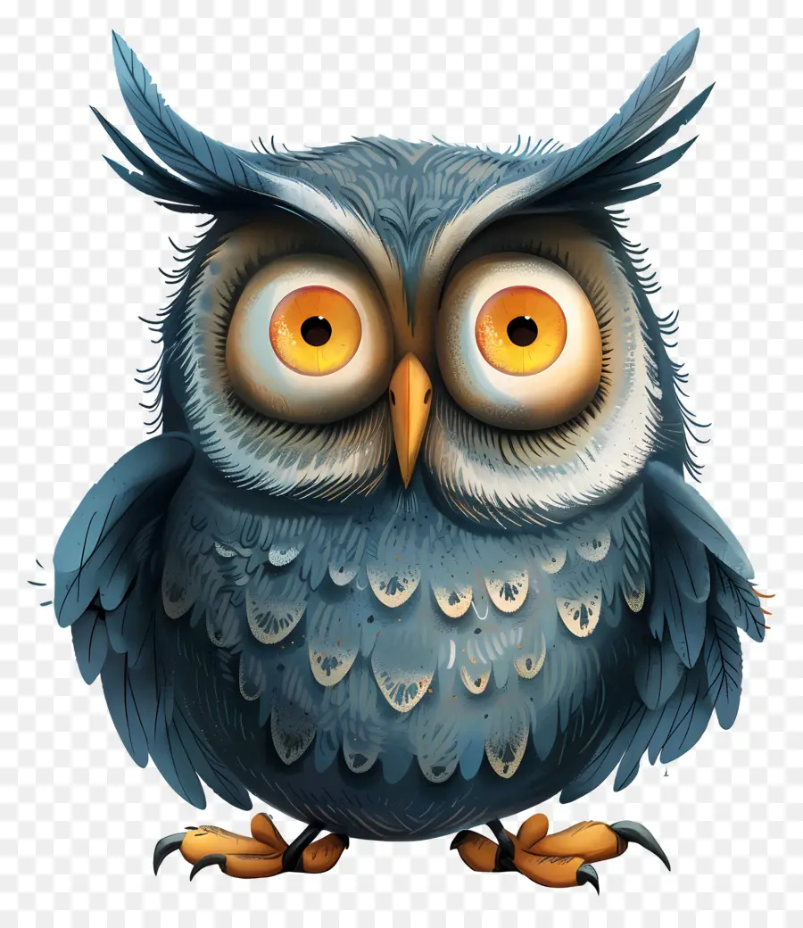 Cartoon Hibou，Coloré De Hibou PNG