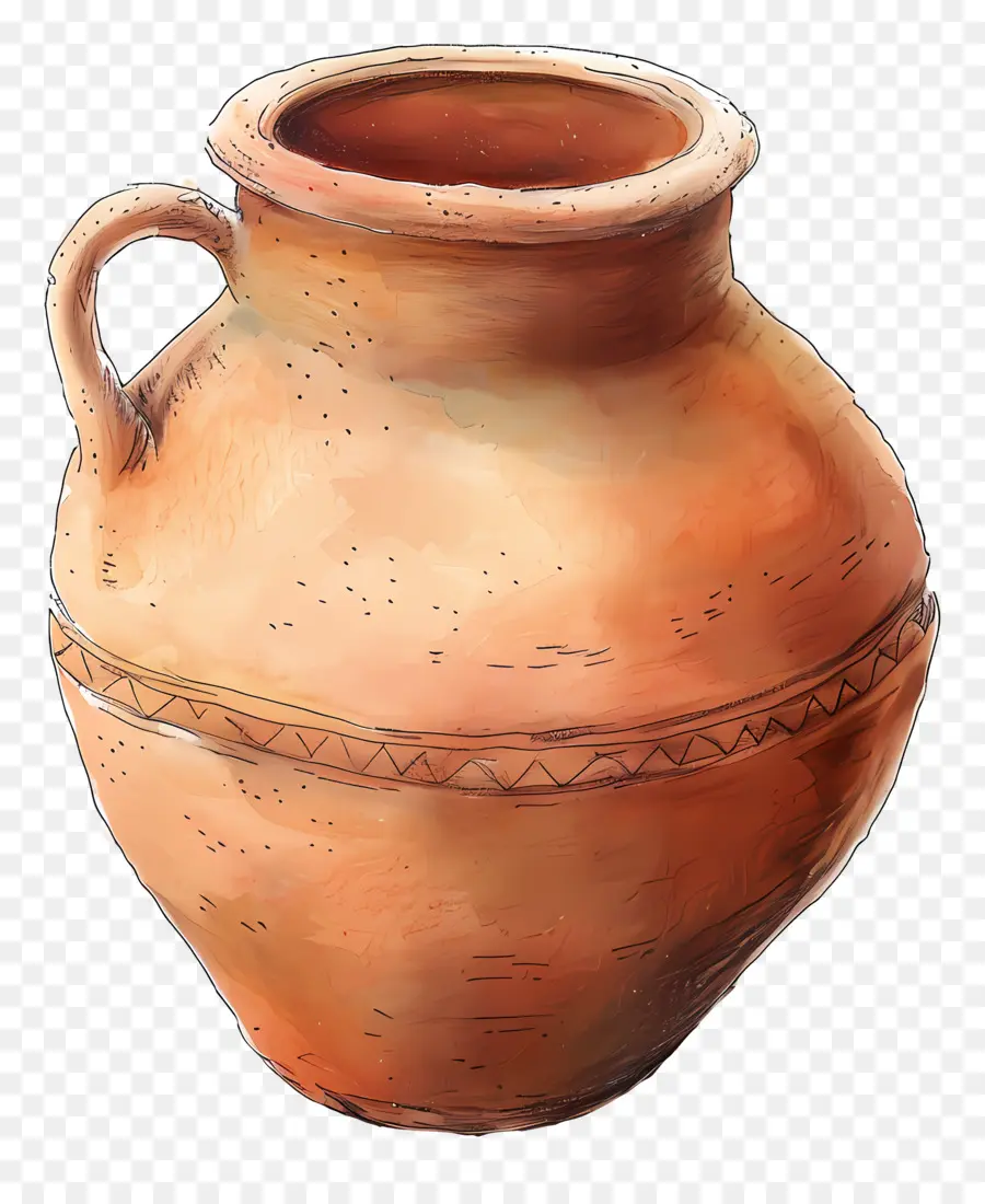 Pot D'argile，Vase PNG