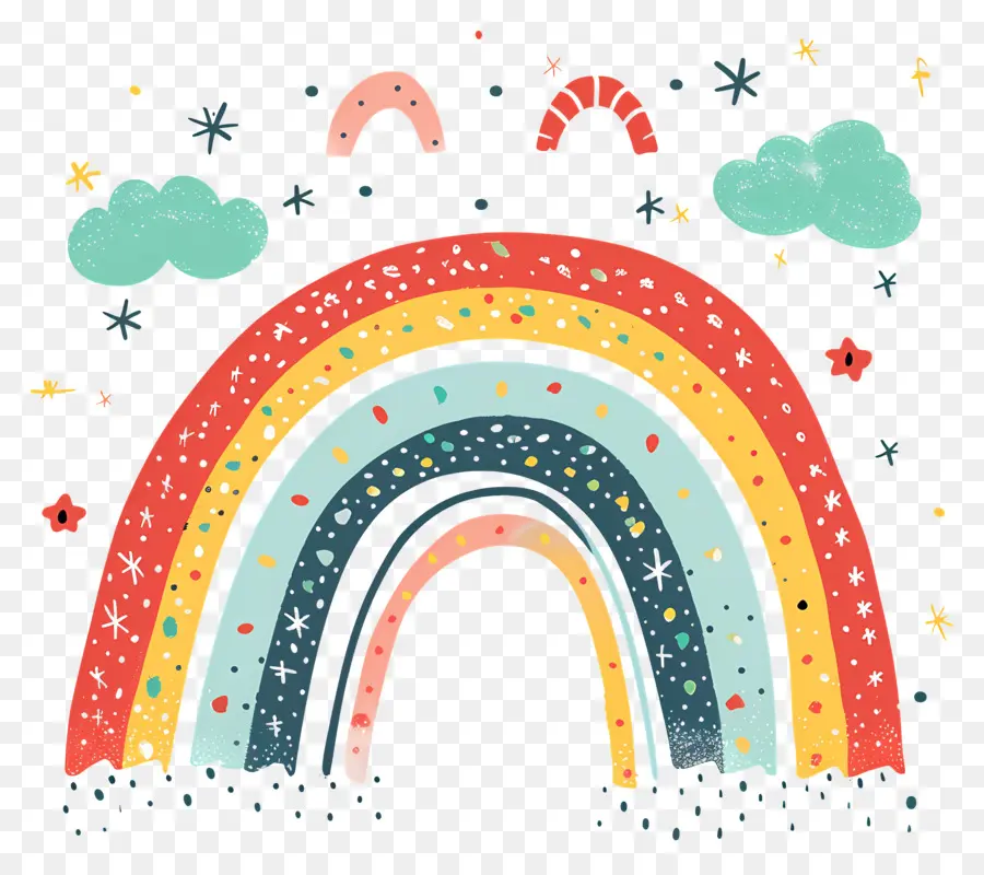 Arc En Ciel De Dessin Animé，Arc En Ciel PNG