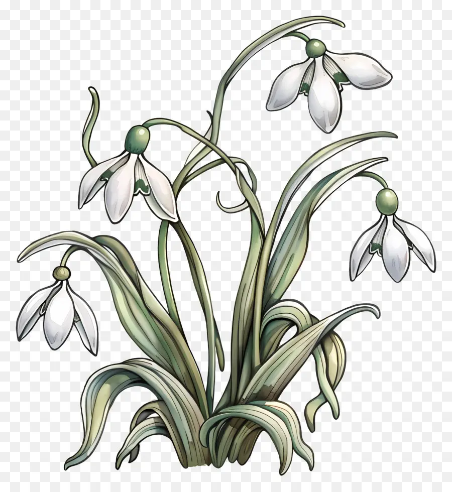 Perce Neige，Fleurs PNG