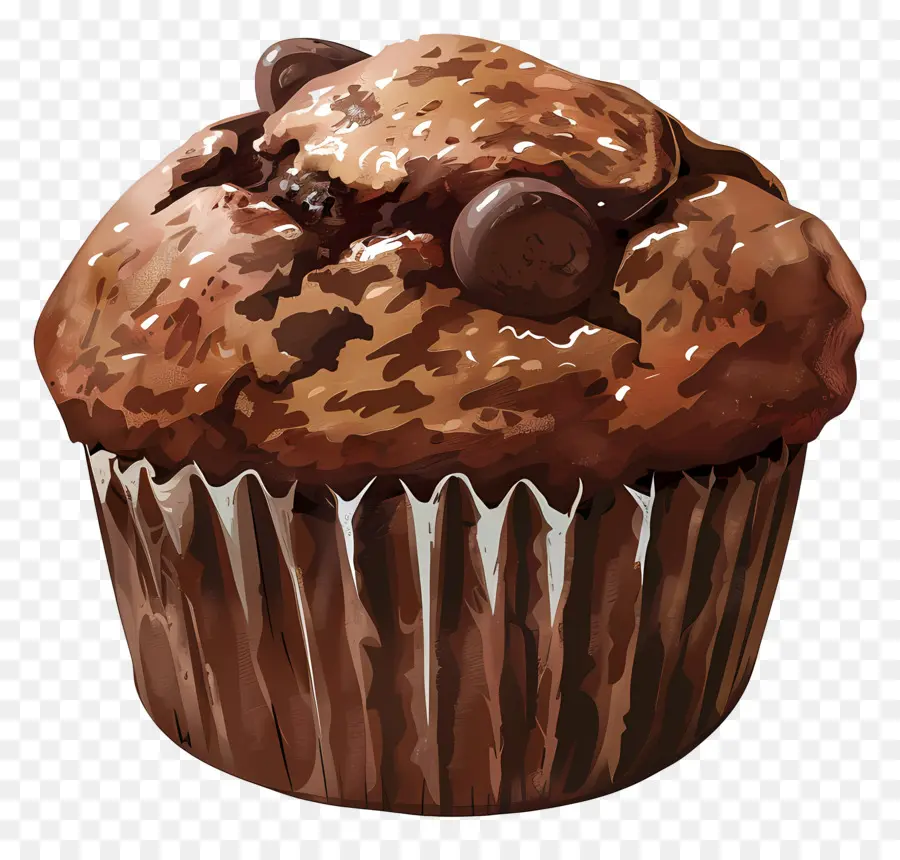 Muffin Double Chocolat，Muffin Au Chocolat PNG