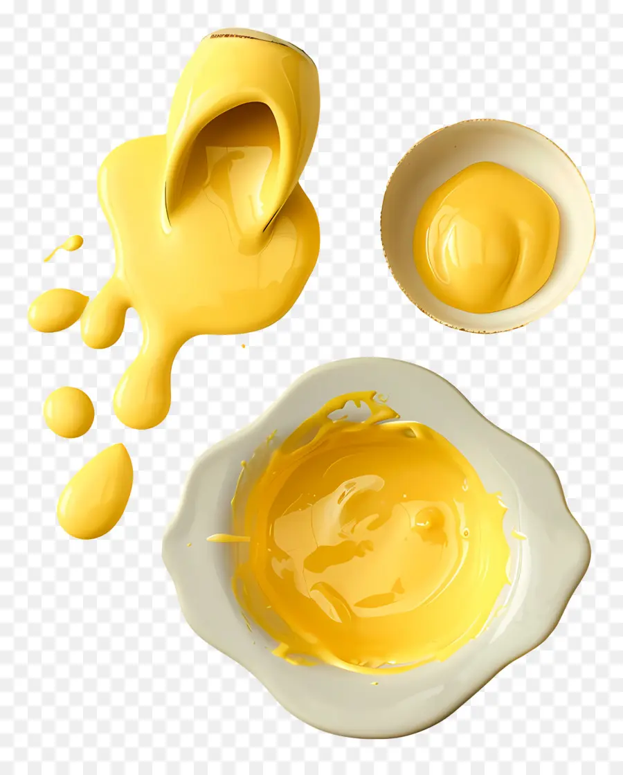 Sauce Hollandaise，Peinture Jaune PNG