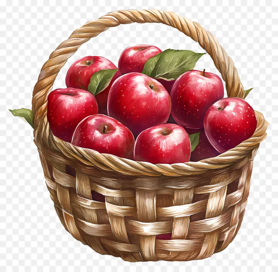 Panier De Pommes，Fruit PNG