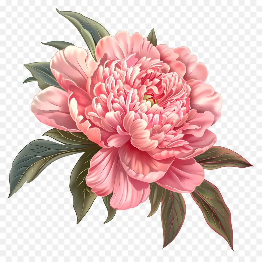 Pivoine Rose，Fleurs De Pivoine PNG