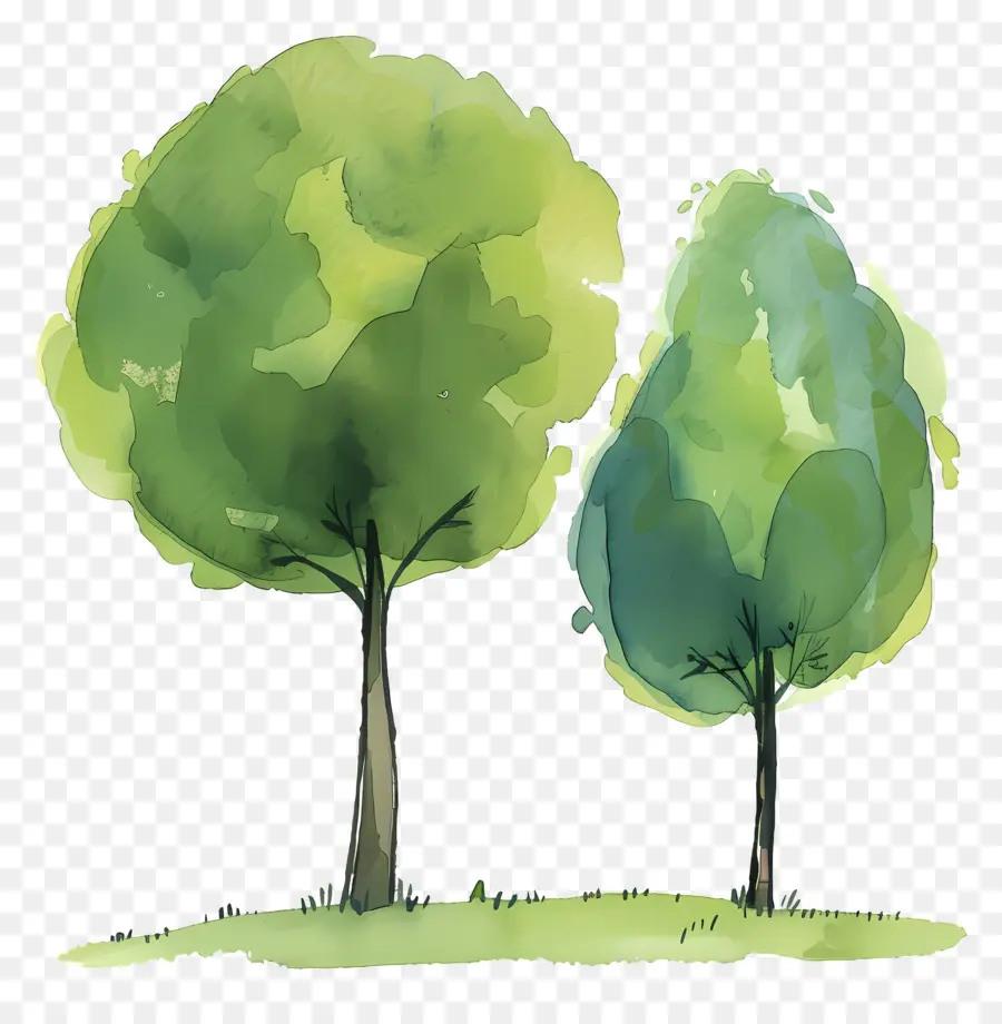 Arbres Verts，Les Arbres PNG