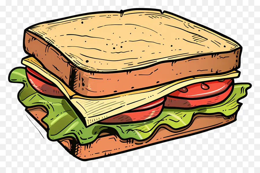 Dessin Animé Sandwich，Sandwich PNG