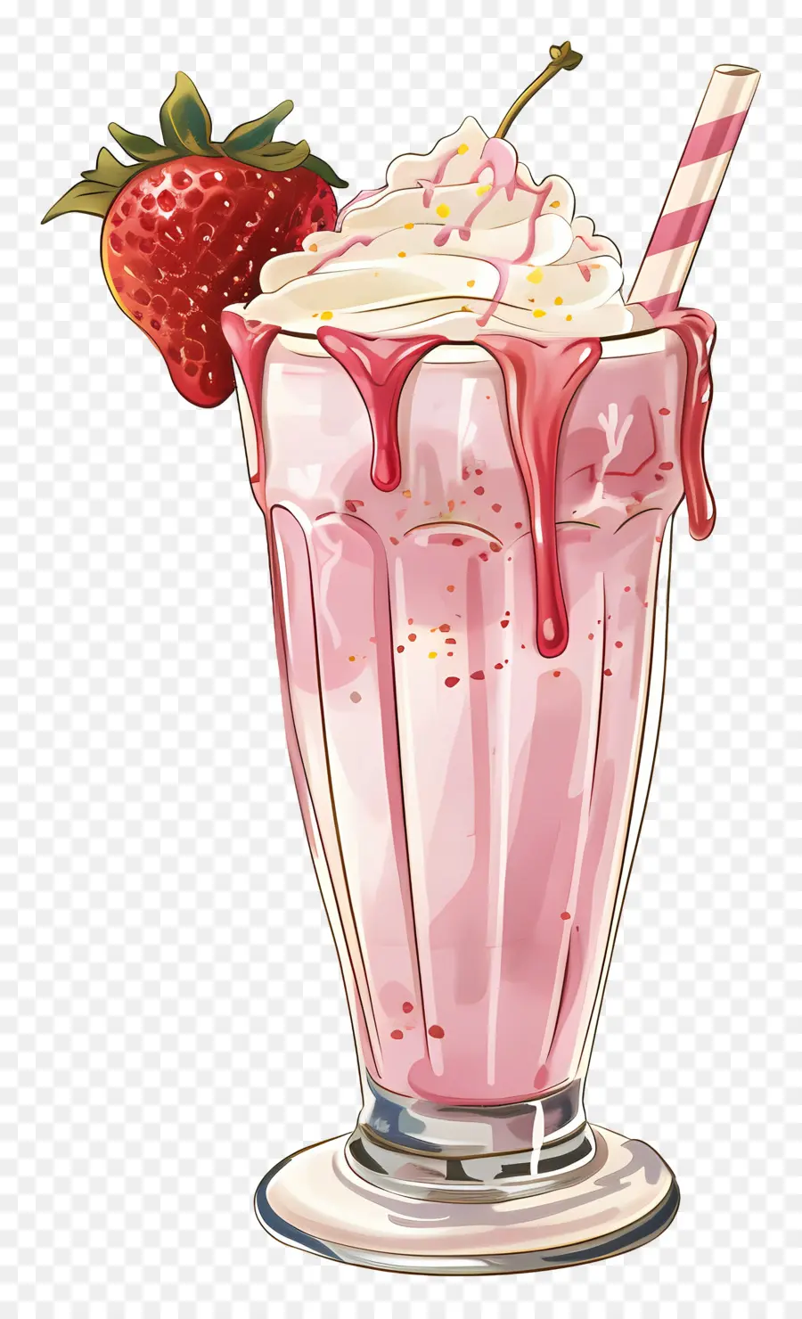 Milk Shake，Crème Glacée Sundae PNG