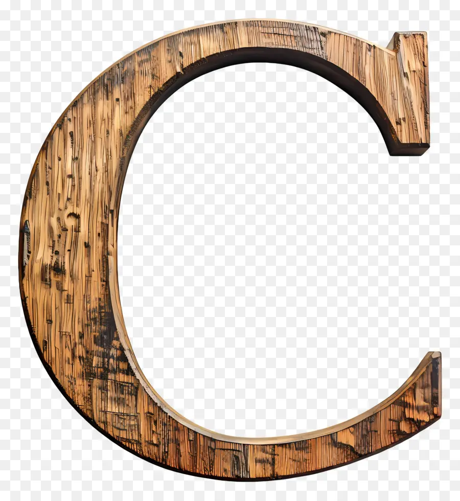 Lettre C，Lettre En Bois C PNG