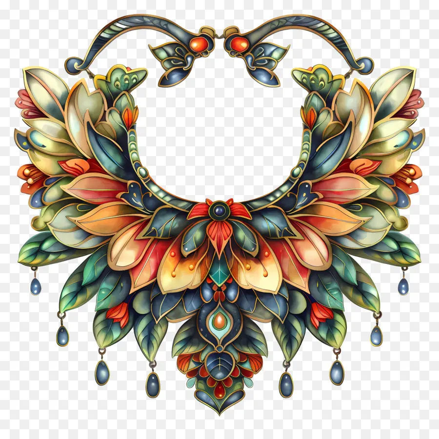 Collier，Collier Floral PNG