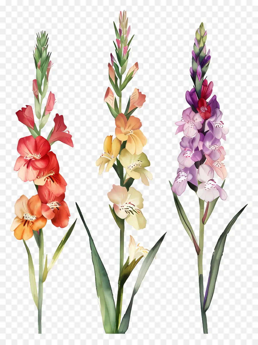 Fleurs Snapdragon，Fleurs Colorées PNG