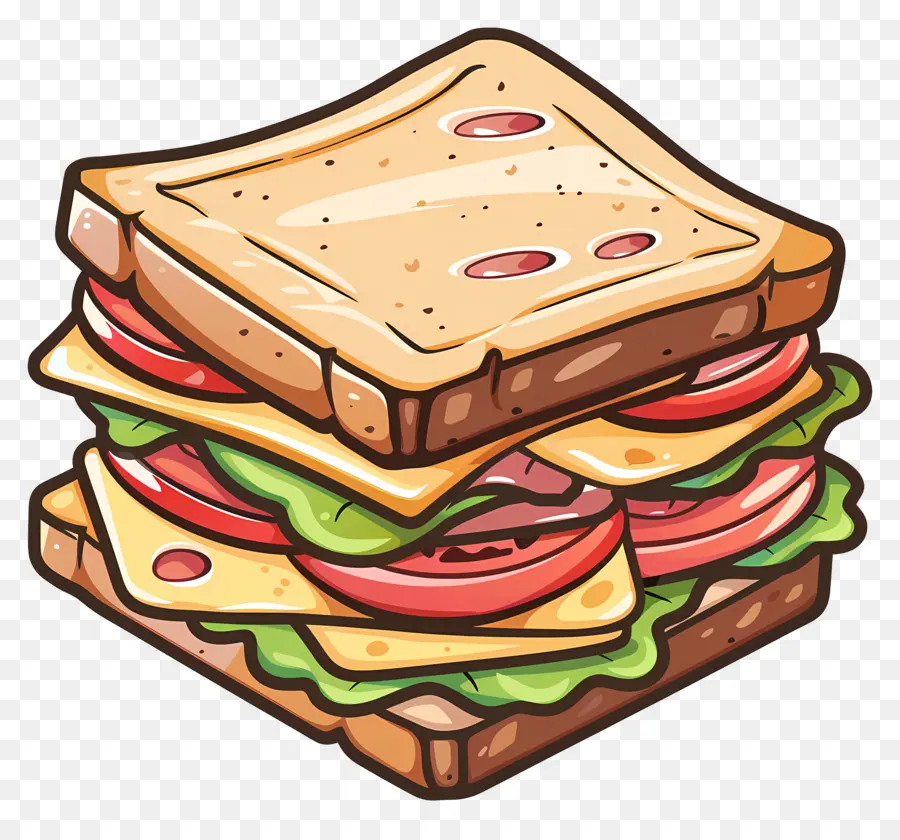 Dessin Animé Sandwich，Sandwich PNG