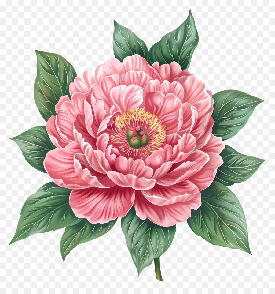 Rose Pivoine，Fleur Rose PNG