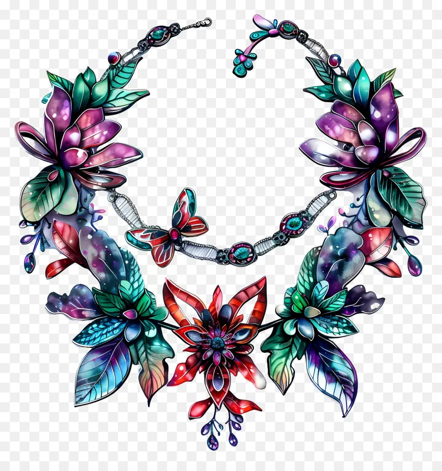 Collier，Collier Floral PNG