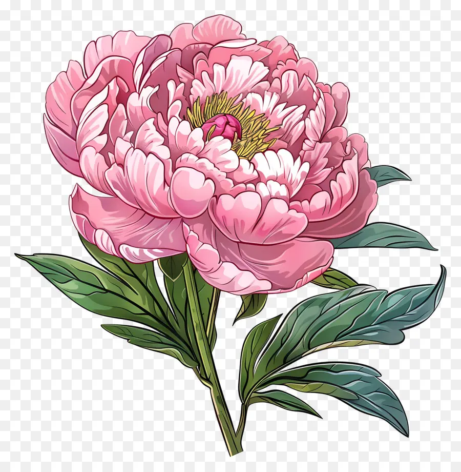 Pivoine Rose，Fleurs De Pivoine PNG