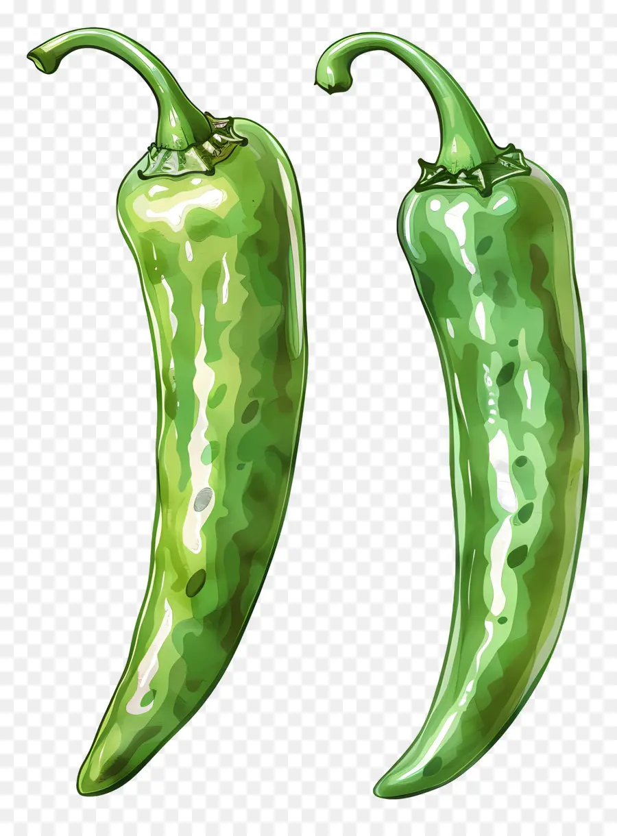 Piment Vert，Poivrons Verts PNG