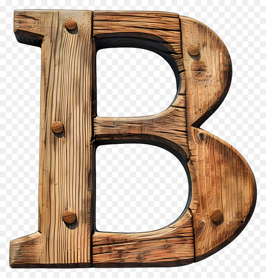 Lettre B，Lettre En Bois B PNG