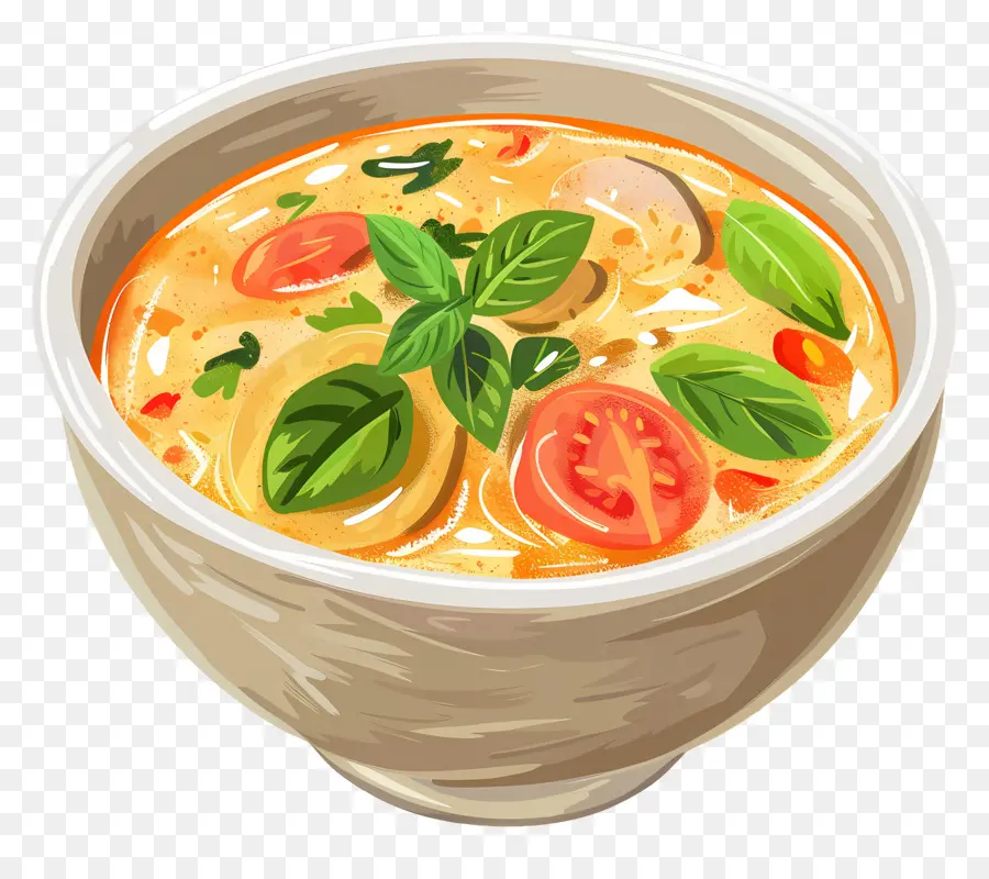 Soupe Au Curry，Bol De Soupe PNG